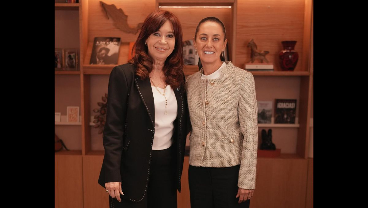 Desde Palacio Nacional, la presidenta Claudia Sheinbaum, expresó su solidaridad con Cristina Kirchner, expresidenta de Argentina