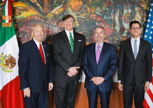 Este encuentro forma parte de la primera gira internacional de Landau como subsecretario