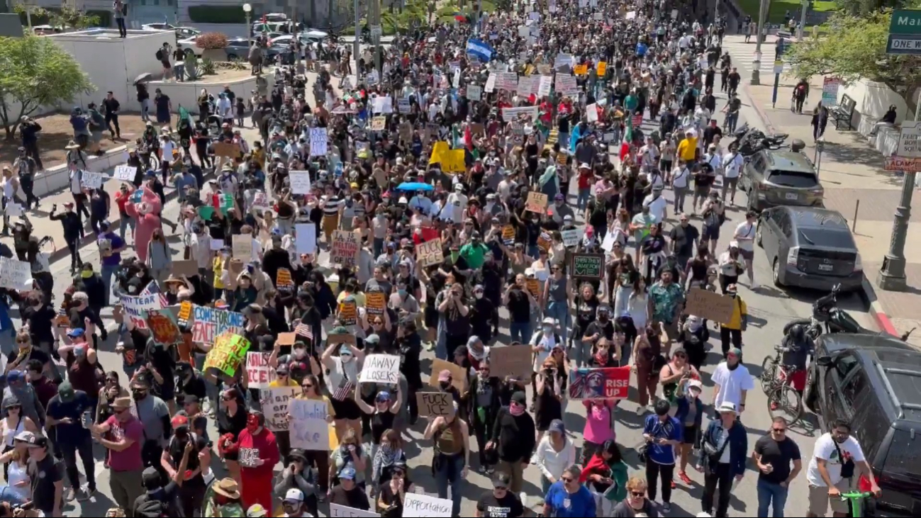 La marcha forma parte del “Día Nacional de Desafío” y contará con símbolos visuales como globos gigantes de Trump La marcha forma parte del “Día Nacional de Desafío” y contará con símbolos visuales como globos gigantes de Trump