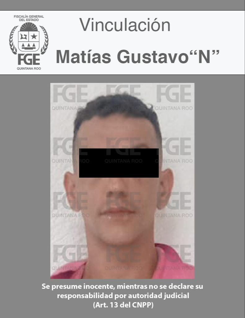 Vinculan a proceso a Matías Gustavo “N" por trata de personas y prostitución ajena en Playa del Carmen
