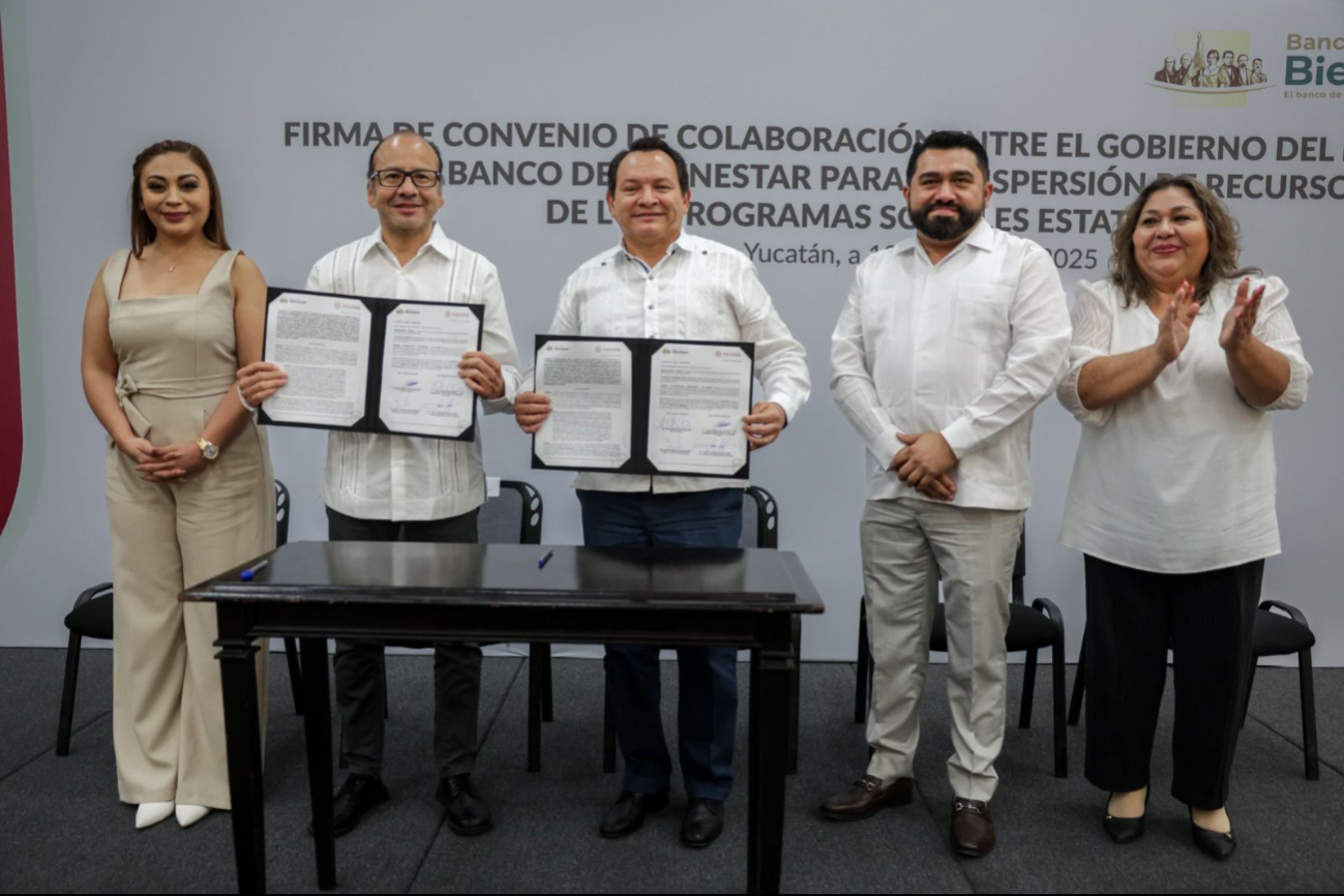 Gobierno de Yucatán firma convenio con Banco del Bienestar para pagar programas sociales Gobierno de Yucatán firma convenio con Banco del Bienestar para pagar programas sociales