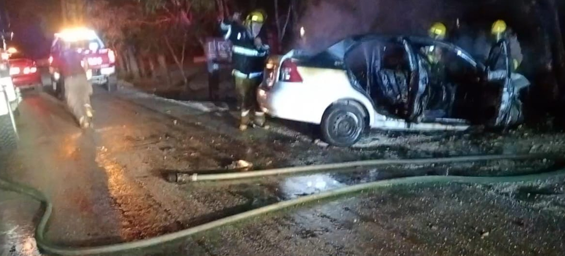 Auto se incendia tras chocar contra árbol en la Ruta de los Cenotes; conductor desaparece Auto se incendia tras chocar contra árbol en la Ruta de los Cenotes; conductor desaparece