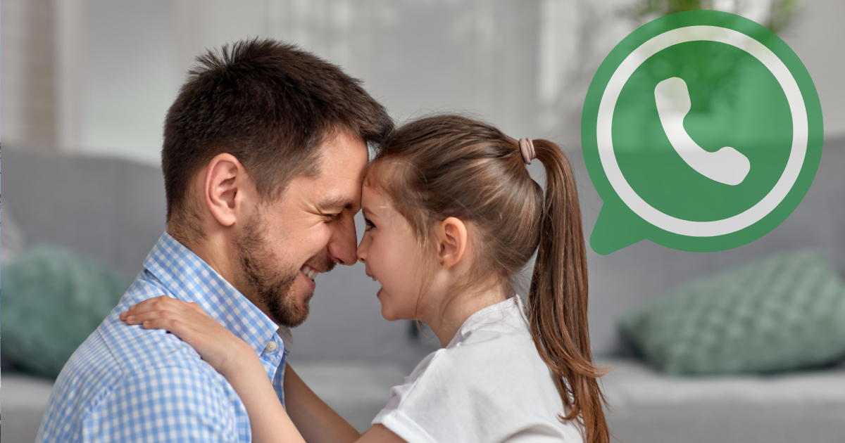 Celebra a papá con un lindo mensaje por whatsapp