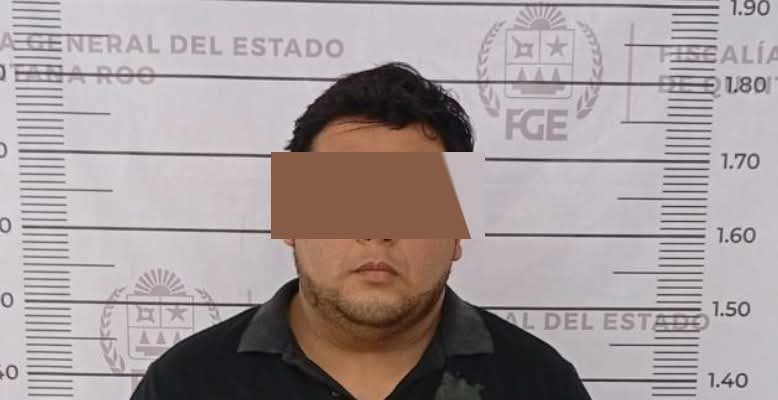 Antonio N de 36 años originario de Veracruz señalado como presunto miembro de una célula criminal activa en la Riviera Maya