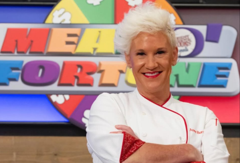 Anne Burrell apareció en varios programas de la cadena Food Network