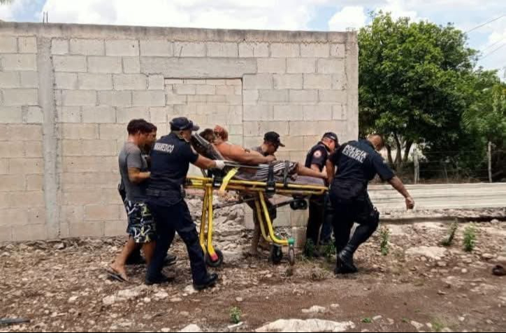 Un hombre de 42 años fue atendido por paramédicos en montes de Yalsihón y luego hospitalizado