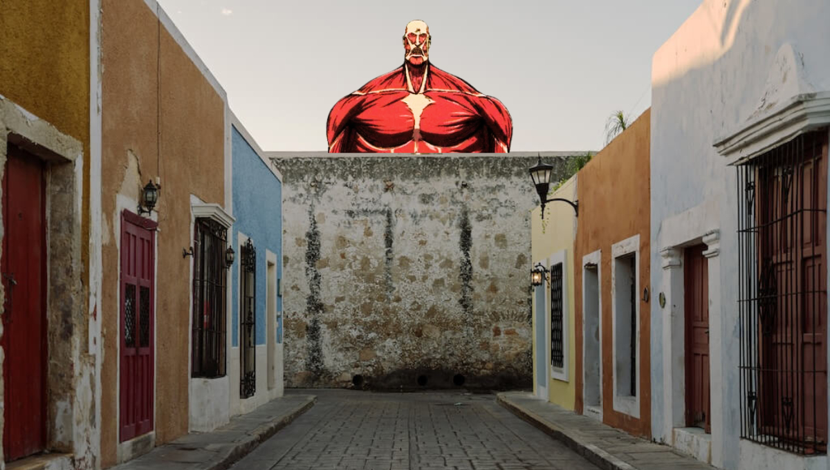 ¿Un titán en Campeche? Crunchyroll promociona serie de anime con imagen de la Ciudad Amurallada ¿Un titán en Campeche? Crunchyroll promociona serie de anime con imagen de la Ciudad Amurallada