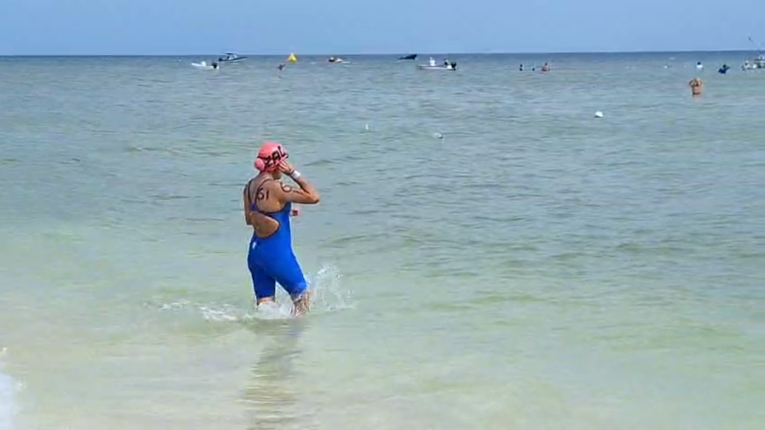En Telchac Puerto dio inicio el primer día de competencia de aguas abiertas de la Olimpiada Nacional 2025