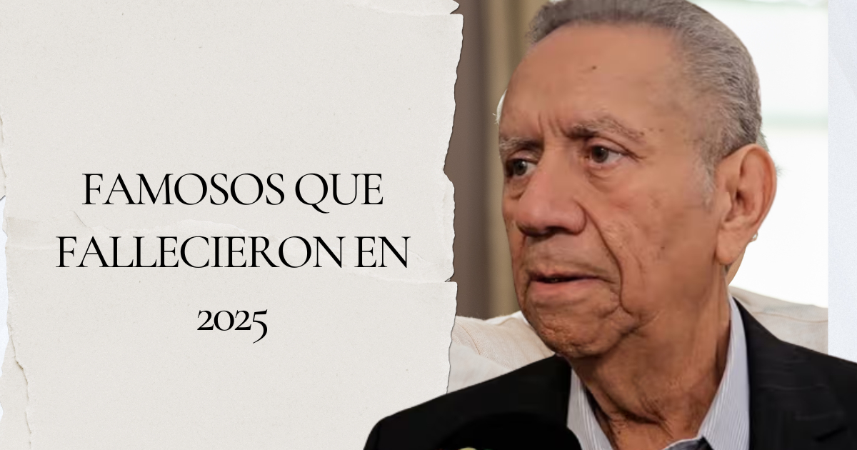 Celebridades que murieron en 2025: Deportistas, actores y cantantes que nos dejaron