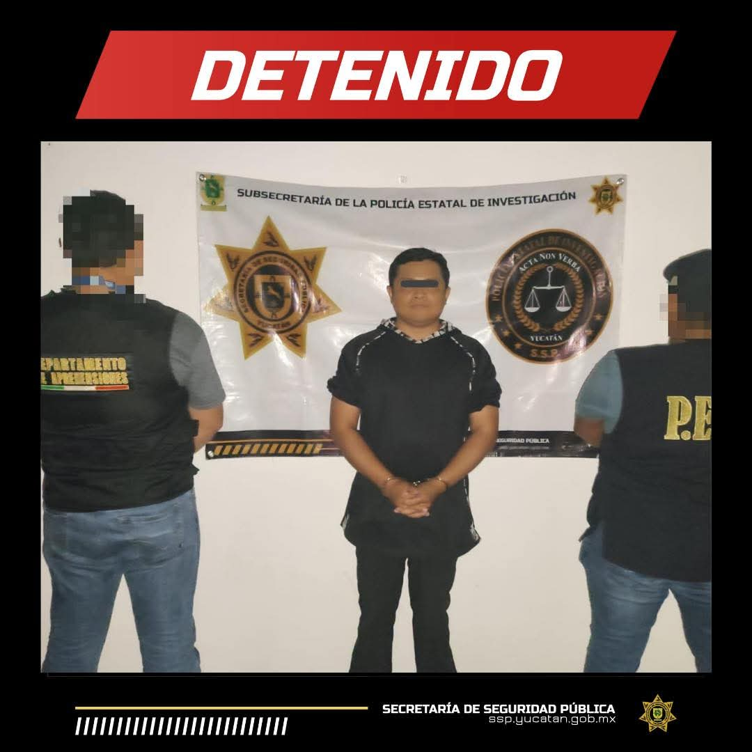Detienen a presuntado violador en Yucatán; era buscado en Quintana Roo
