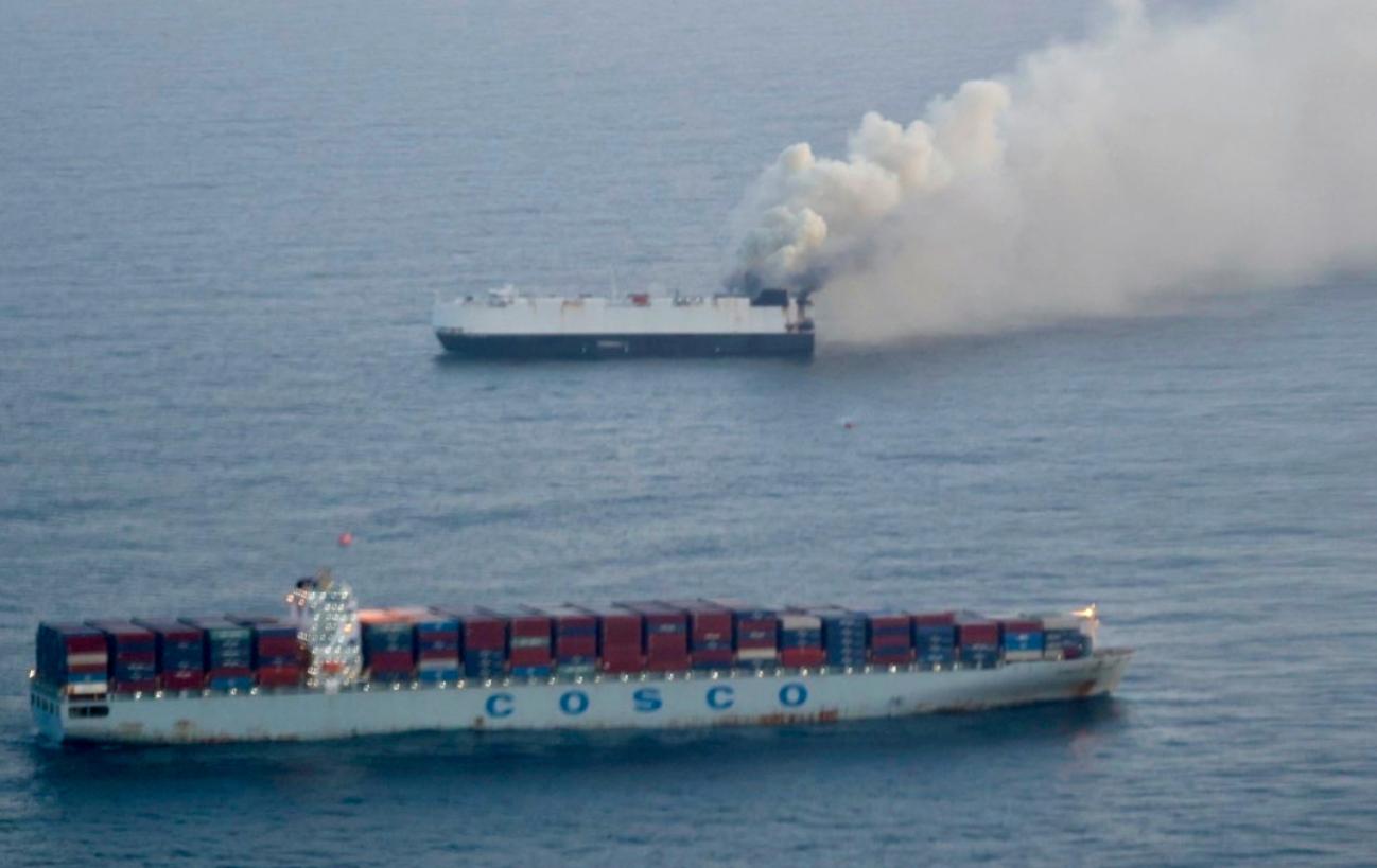 Los 22 tripulantes del Morning Midas  fueron rescatados ilesos por un barco mercante cercano