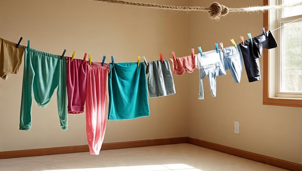 Tender la ropa dentro de las casas siempre es opción por las lluvias Tender la ropa dentro de las casas siempre es opción por las lluvias