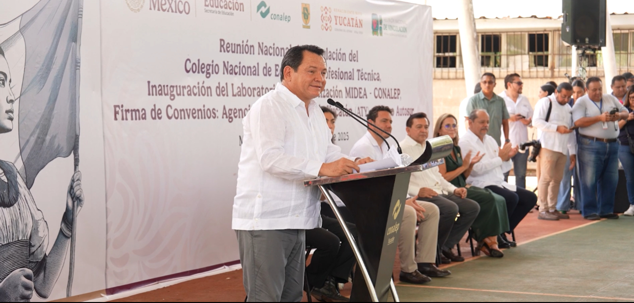 “Preparación técnica es clave para el desarrollo”: Gobierno de Yucatán firma convenios en beneficio de los alumnos del Conalep Mérida II
