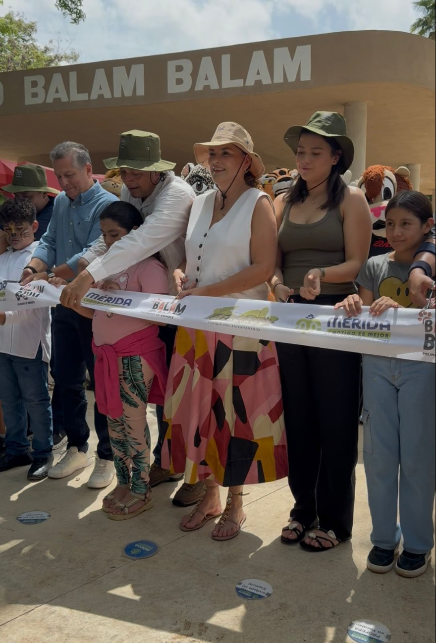 Inauguran el Felinario Balam Balam en el zoológico Animaya de Mérida