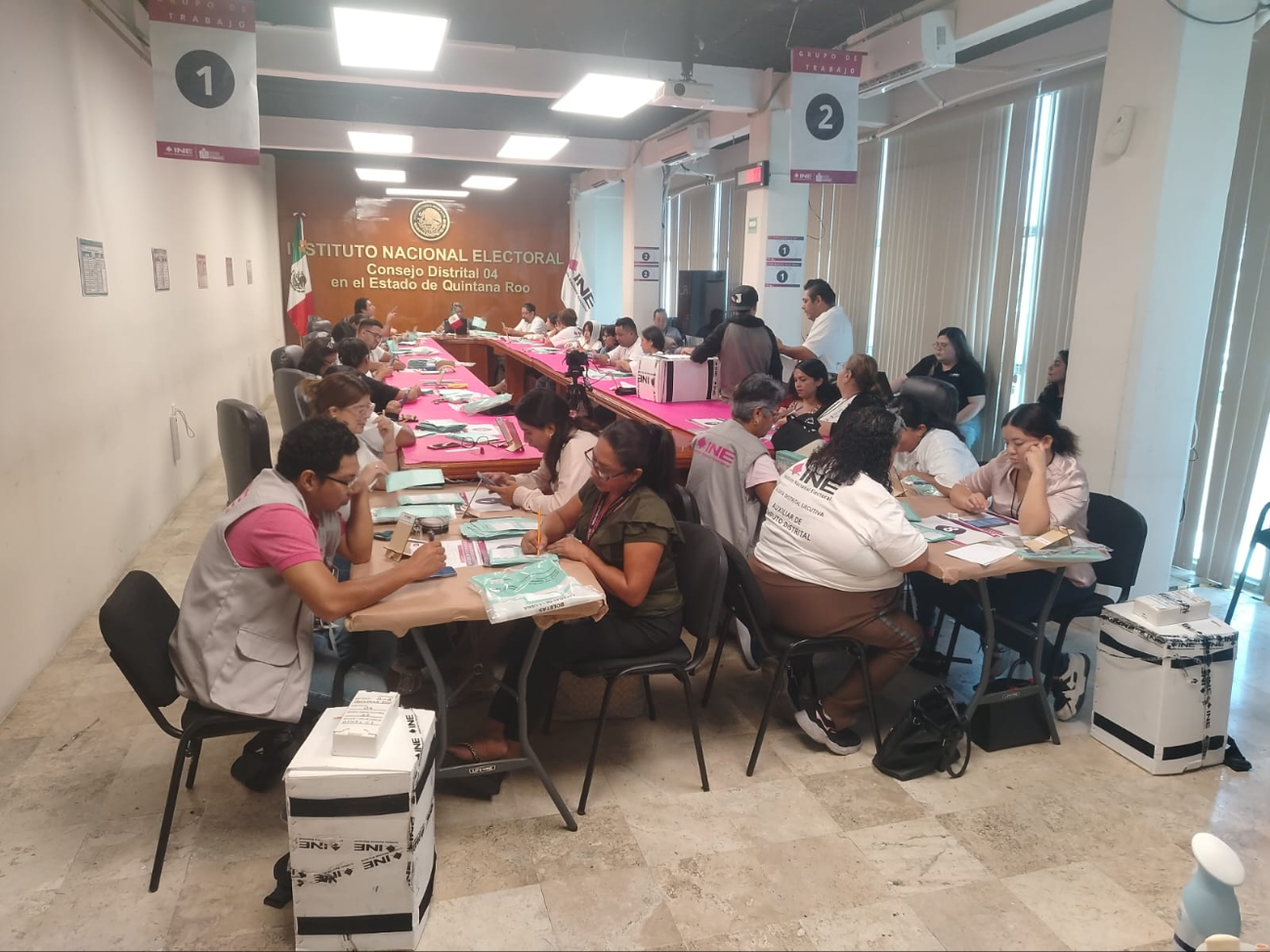 Avanza cómputo de elección judicial en Quintana Roo con abstención superior al 70%