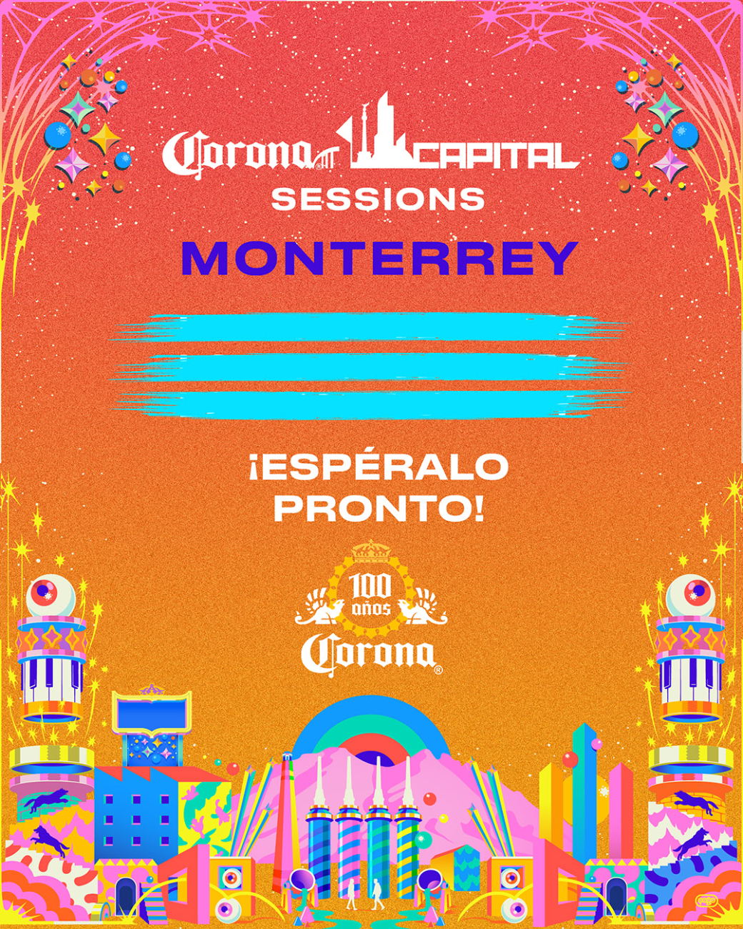 Monterrey será una de las sedes alternas del Corona Capital. Monterrey será una de las sedes alternas del Corona Capital.