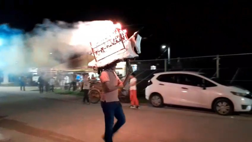 Dzitbalché celebra con procesión y quema de fuegos artificiales la última novena en honor a San Pedro