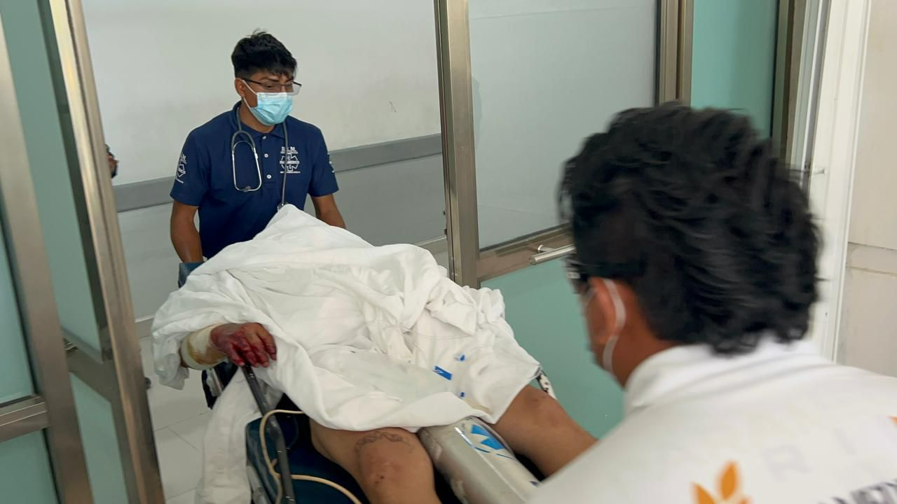 Fue oportunamente trasladado al hospital la víctima herida de bala