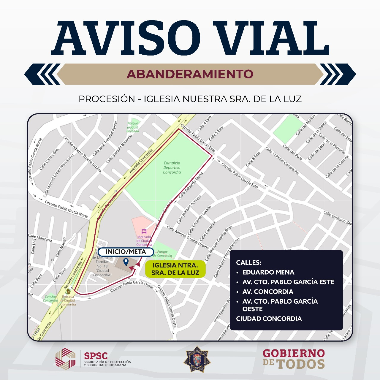 Cierre vial en Campeche por procesión religiosa: alternativa de tránsito