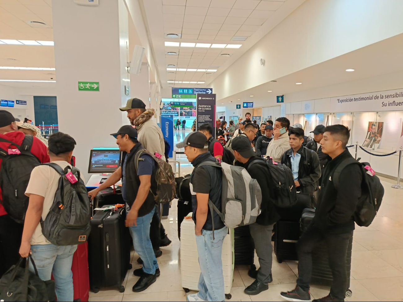 El vuelo de Aeroméxico procedía de Tampa, Florida
