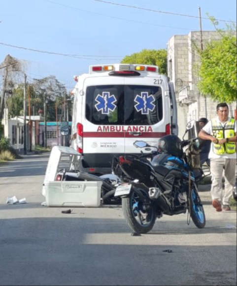 SAMU atendió a los heridos y los trasladó al hospital IMSS-Bienestar Janell Romero Aguilar. SAMU atendió a los heridos y los trasladó al hospital IMSS-Bienestar Janell Romero Aguilar.