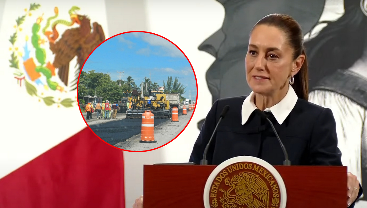Sheinbaum beneficia a Campeche con trenes de pavimentación: Mejorarán 37 km de carreteras este 2025       