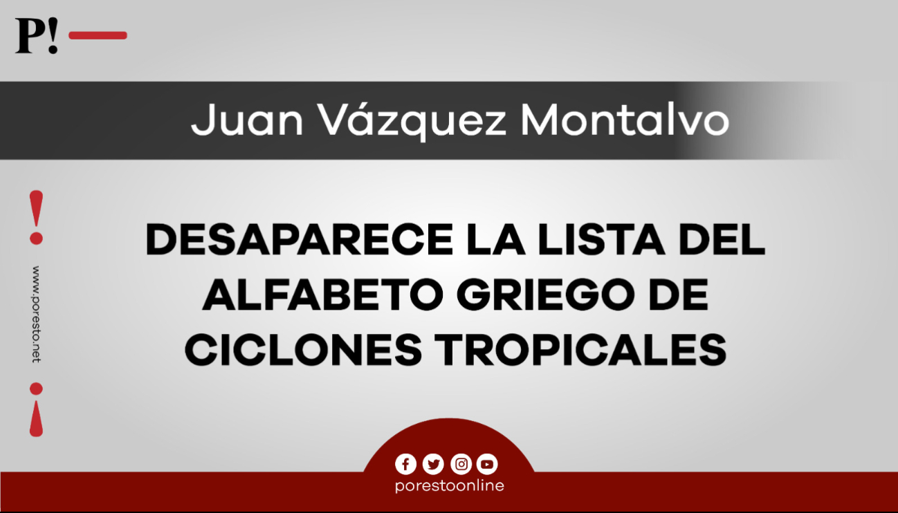 Desaparece la lista del alfabeto griego de ciclones tropicales