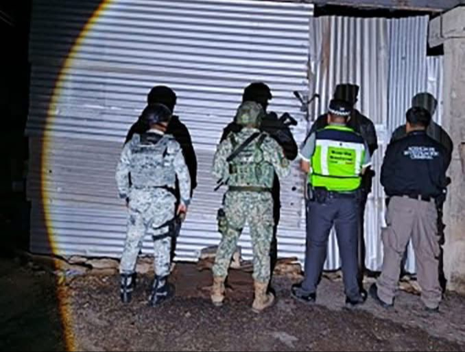 En el operativo participaron Guardia Nacional, Fiscalía General del Estado, Marina y policía municipal En el operativo participaron Guardia Nacional, Fiscalía General del Estado, Marina y policía municipal