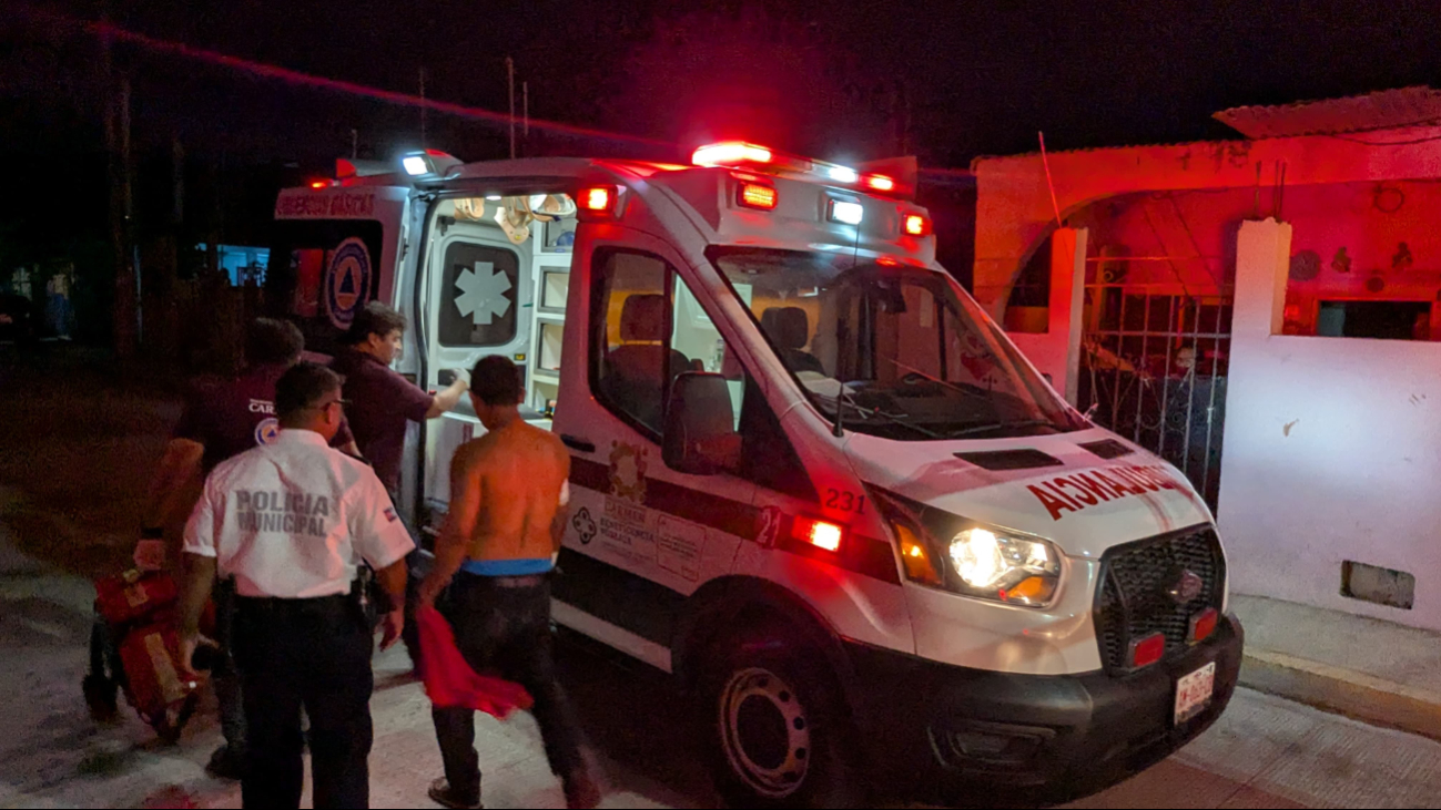 Violenta discusión en Carmen termina con un hombre con tres heridas graves