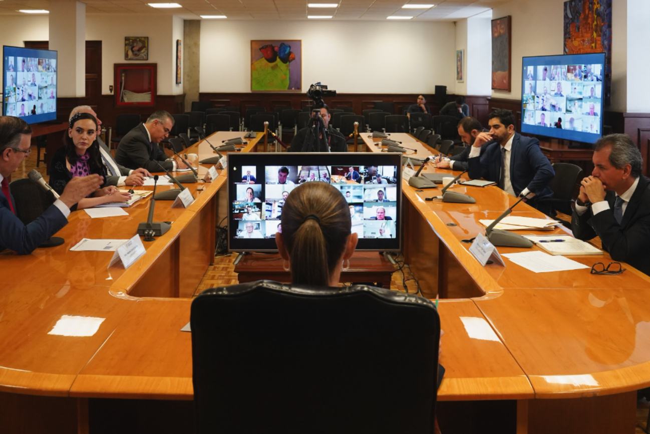 La presidenta Claudia Sheinbaum sostuvo una reunión con empresarios acereros La presidenta Claudia Sheinbaum sostuvo una reunión con empresarios acereros