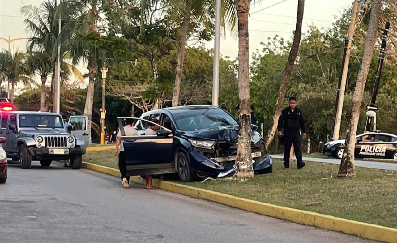 Se registra accidente sobre el  boulevard Aeropuerto por no respetar la señal de alto 