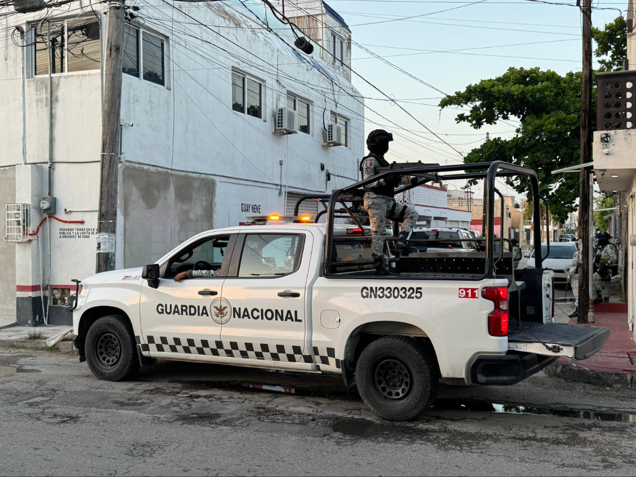 Elementos de la Guardia Nacional participaron en el operativo.
