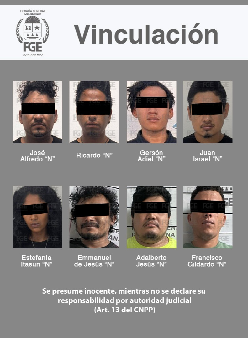 Vinculan a proceso a 16 personas por narcomenudeo en  Cancún y Tulum