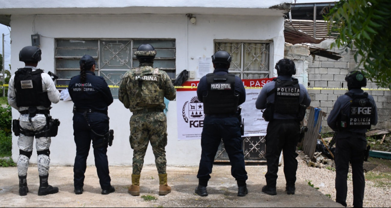 Detienen a dos personas y aseguran diferentes drogas en cinco cateos realizados al sur de Quintana Roo