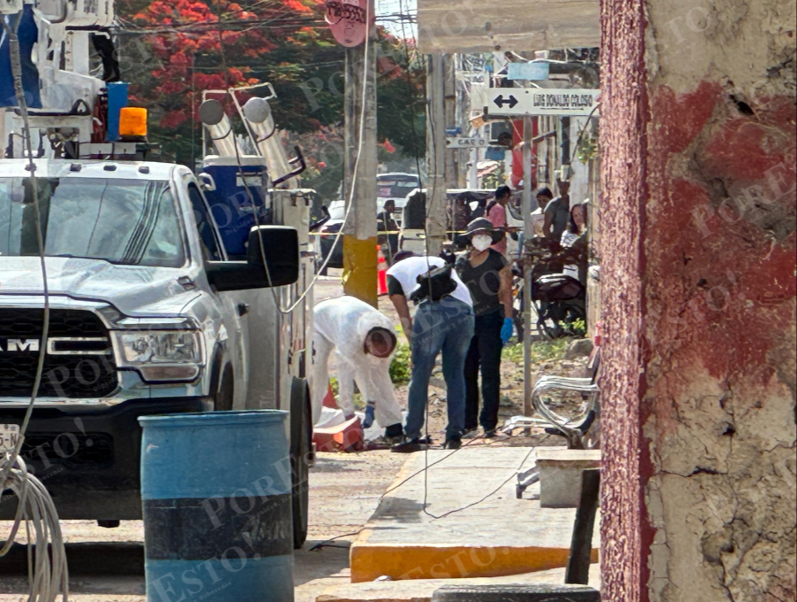Los vecinos colocaron conos para alertar del peligro en la zona Los vecinos colocaron conos para alertar del peligro en la zona