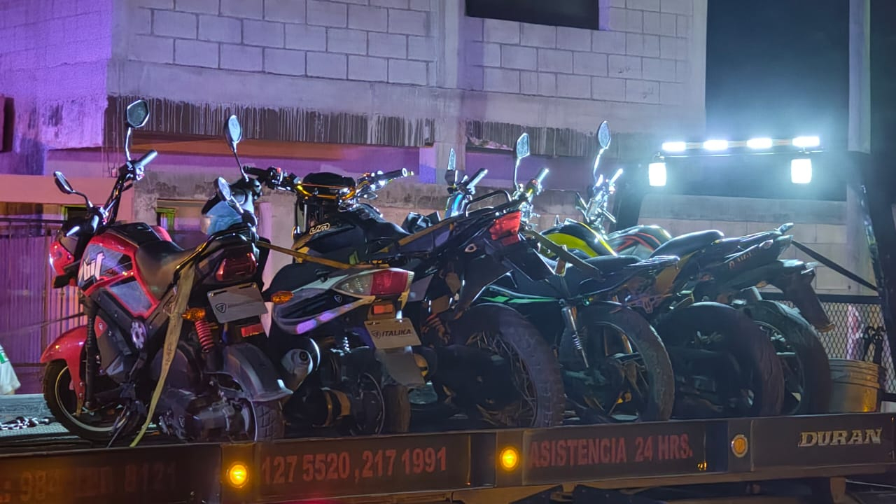 Por falta de licencia o permiso para manejar, 16 motos fueron aseguradas y trasladadas a un corralón Por falta de licencia o permiso para manejar, 16 motos fueron aseguradas y trasladadas a un corralón