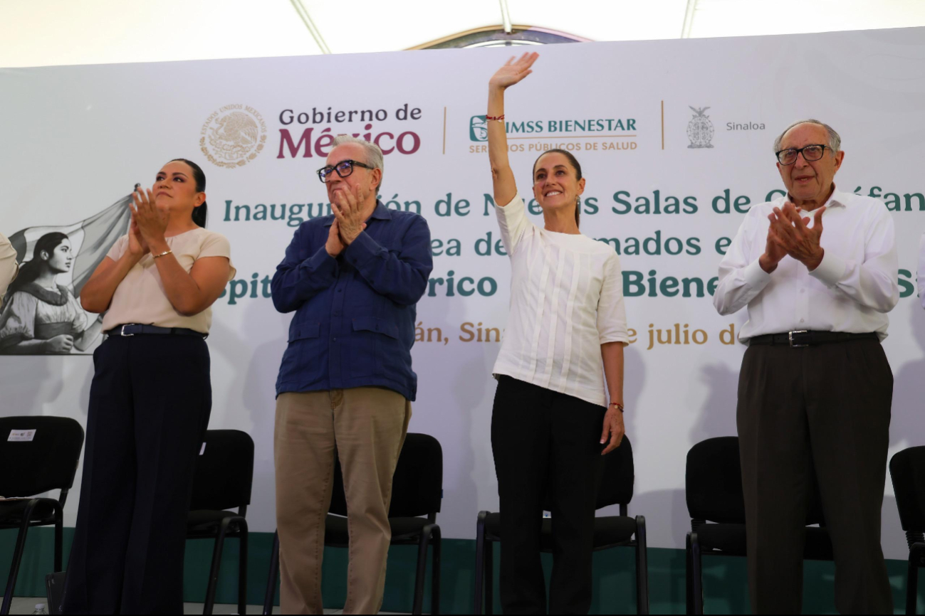 La presidenta aseguró que buscarán una mejor atención de salud para Sinaloa. La presidenta aseguró que buscarán una mejor atención de salud para Sinaloa.