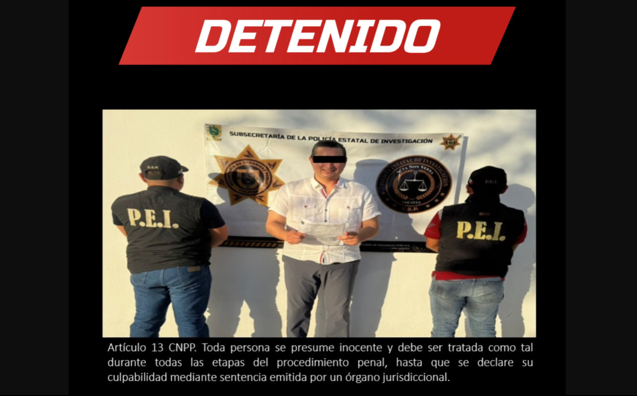 Dirigente priista de Mérida R.A.E.T., detenido por presunto fraude millonario, usará localizador electrónico