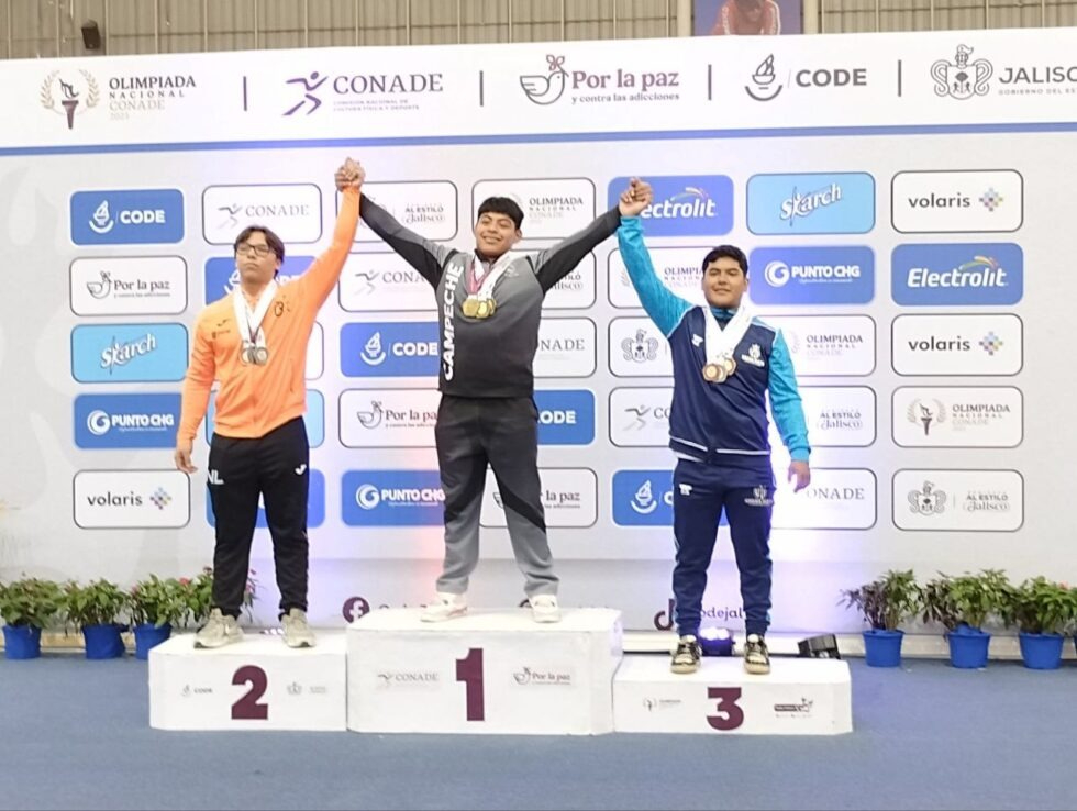 Campeche brilla en los Juegos Nacionales 2025 con 8 medallas en levantamiento de pesas