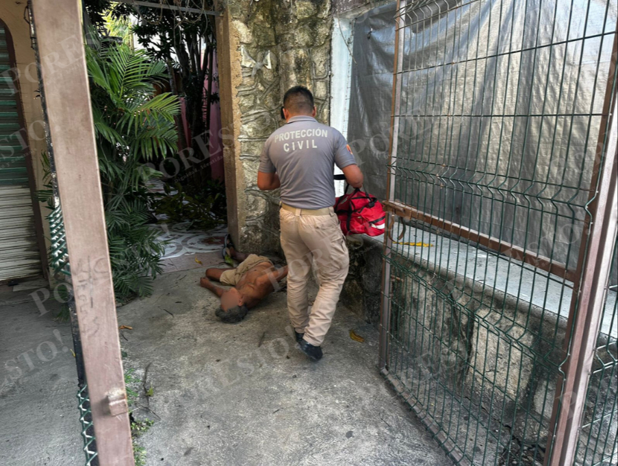 Debido a sus lesiones, fue trasladado al Hospital IMSS Bienestar de Tulum Debido a sus lesiones, fue trasladado al Hospital IMSS Bienestar de Tulum