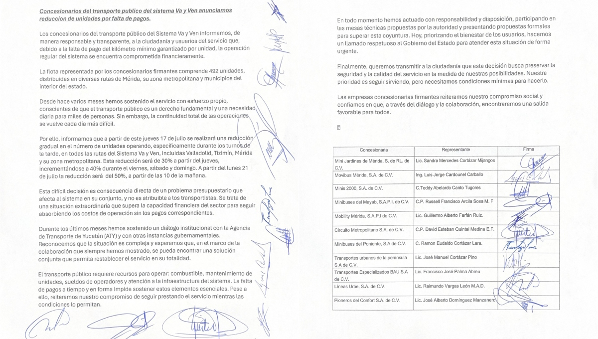 El comunicado fue difundido a través de redes sociales El comunicado fue difundido a través de redes sociales