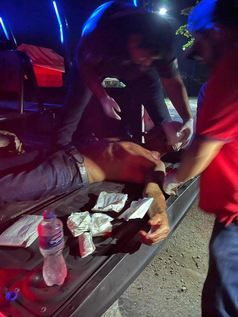 El herido fue llevado al Hospital General en Chetumal