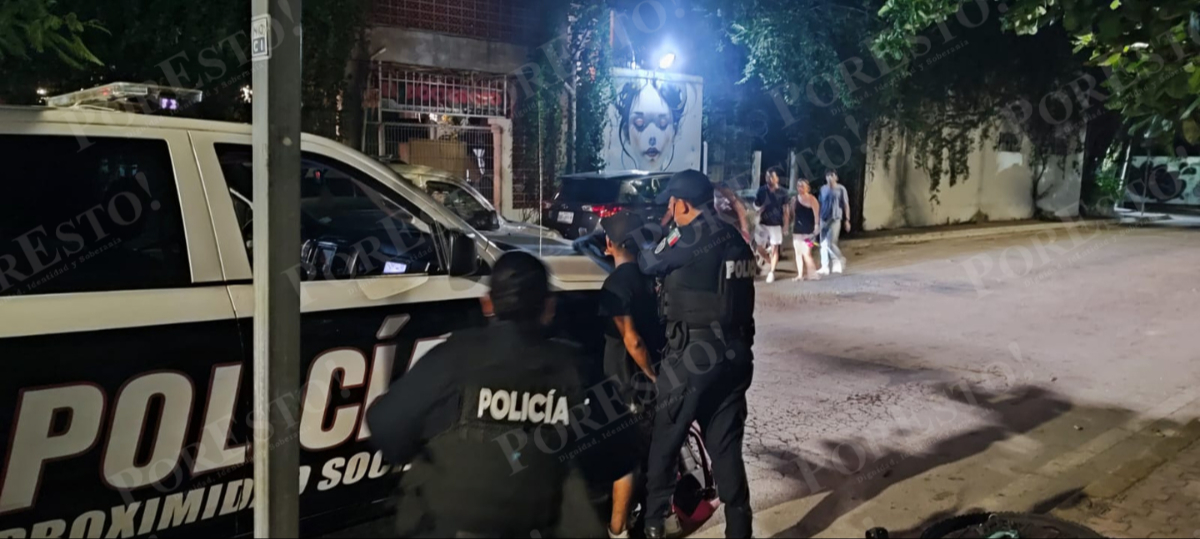 Detienen a presunto ladrón de bicicletas en zona turística de Playa del Carmen