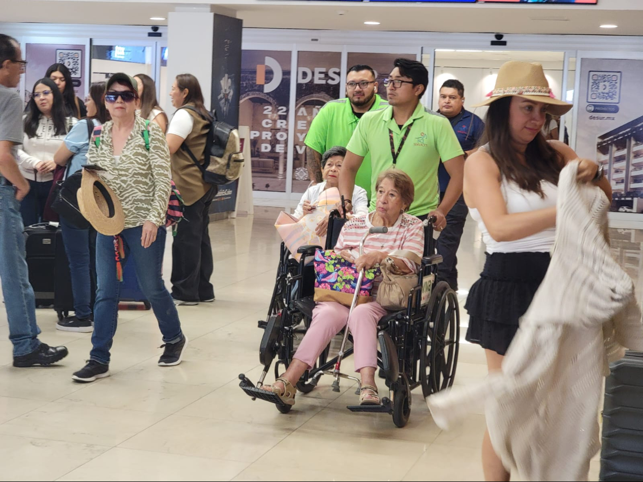 La terminal de Mérida ofrece el servicio de silla de ruedas para pasajeros con movilidad reducida