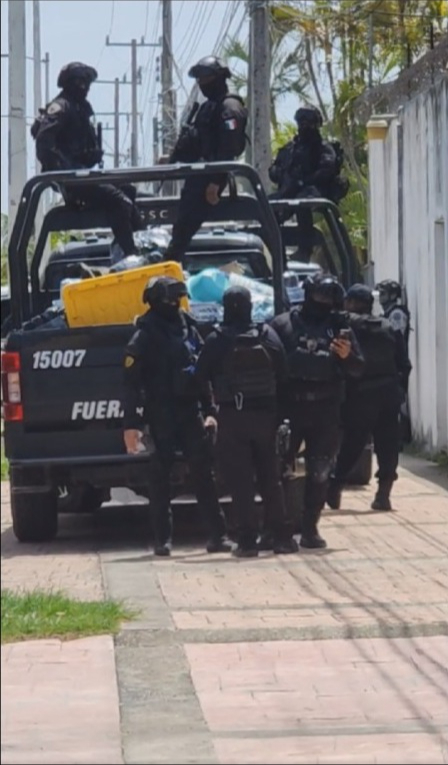 Elementos de corporaciones estatales y federales participaron en el operativo. Elementos de corporaciones estatales y federales participaron en el operativo.