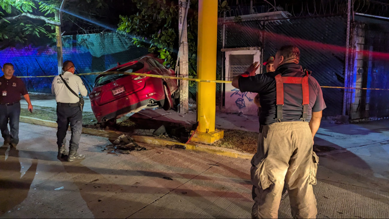 Incidente en cadena por conductor ebrio: daños, atropello y fallido intento de huida