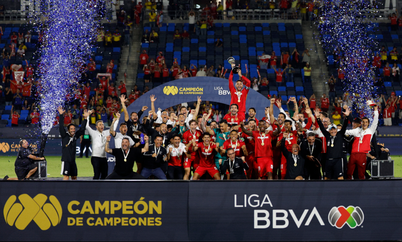 Toluca se convirtió en el nuevo Campeón de Campeones del futbol mexicano.