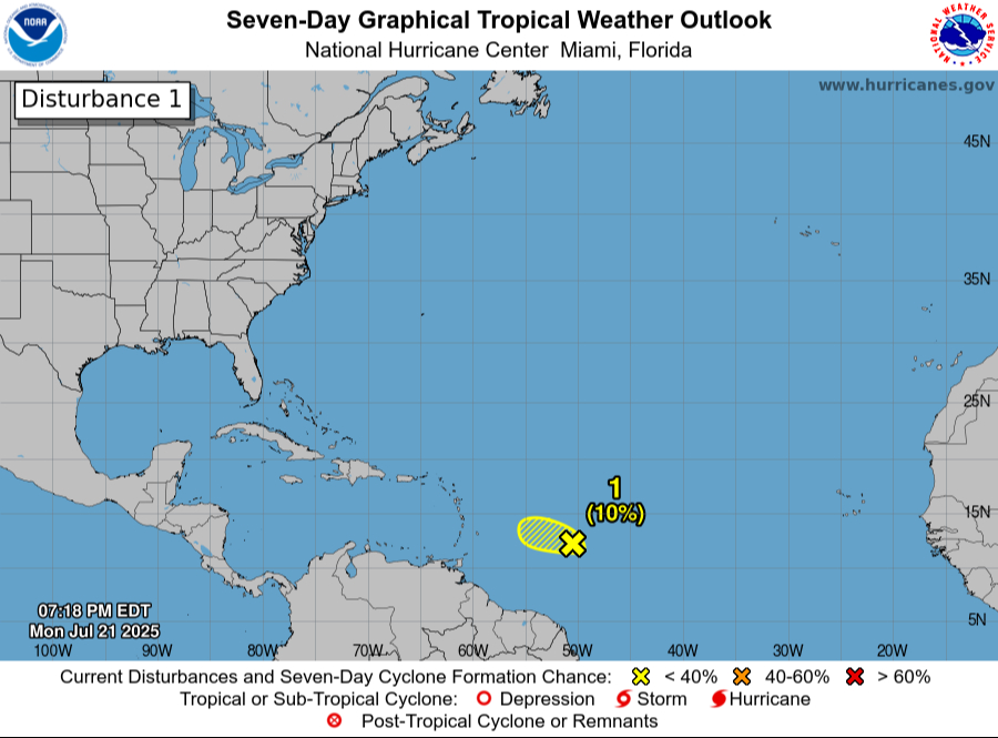 Se vigila disturbio tropical con posible acercamiento el fin de semana. Se vigila disturbio tropical con posible acercamiento el fin de semana.