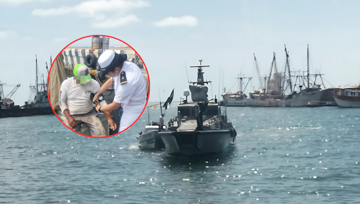 Cuatro hombres fueron rescatados vivos por la Secretaría de Marina en costas de Campeche. Cuatro hombres fueron rescatados vivos por la Secretaría de Marina en costas de Campeche.