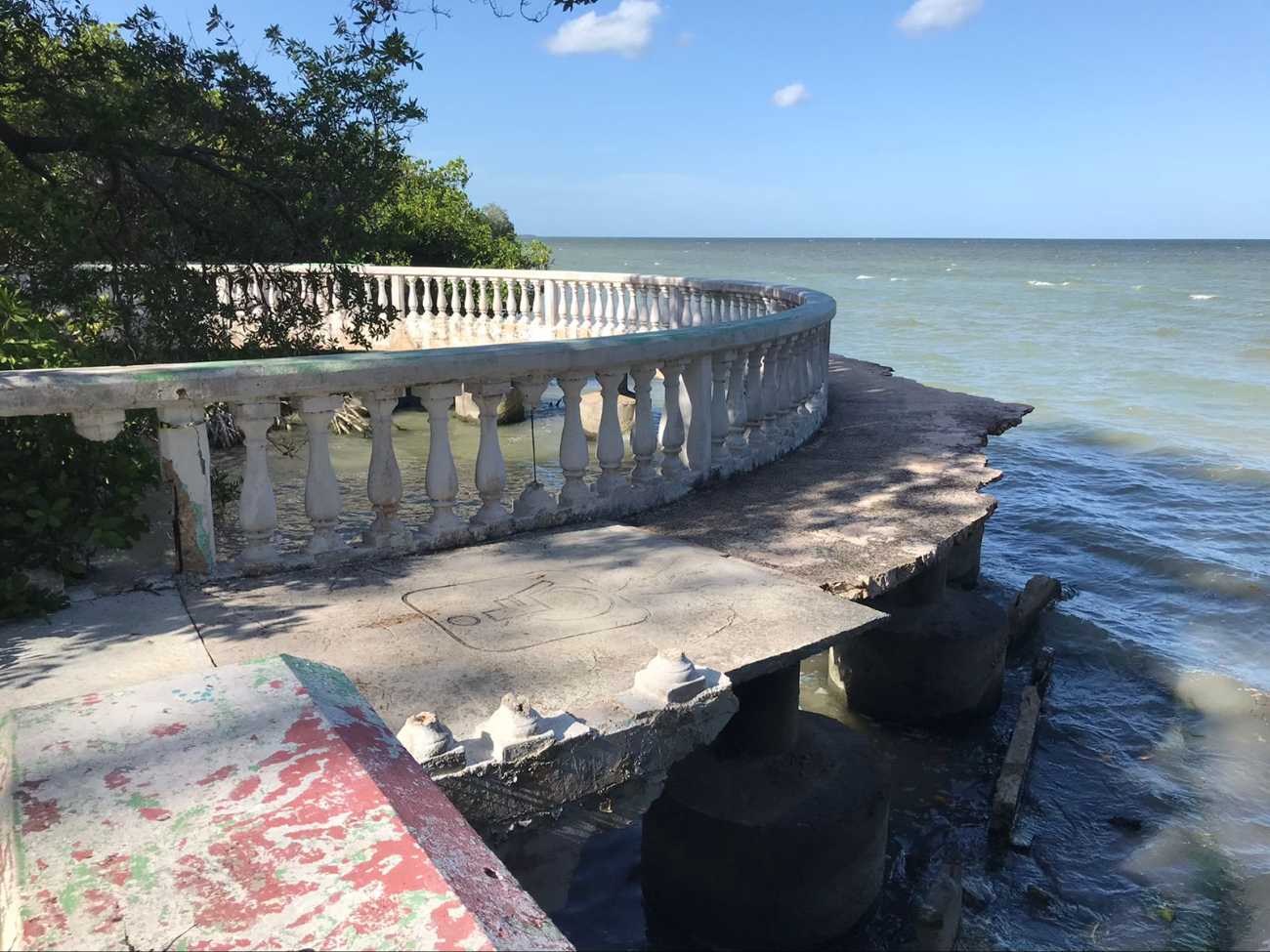 Preocupa a habitantes de la ciudad de Chetumal la erosión que presenta el bulevar